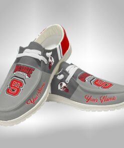 Nc State Wolfpack Custom Name Hey Dude Shoes – Personalized Sneakers