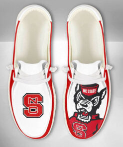 North Carolina State Wolfpack Mascot Custom Name Hey Dude Shoes