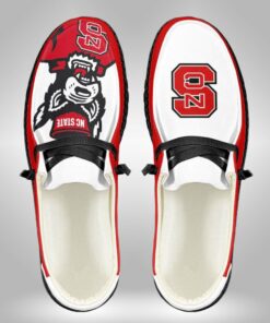 North Carolina State Wolfpack Mascot Custom Name Hey Dude Shoes