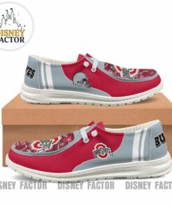 Ohio State Buckeyes Hey Dude Shoes With Custom Name V8