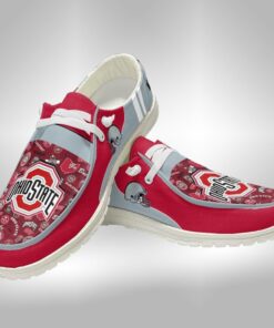 Ohio State Buckeyes Hey Dude Shoes With Custom Name V8