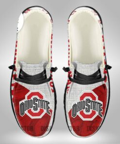 Ohio State Buckeyes Hey Dude Shoes With Custom Name