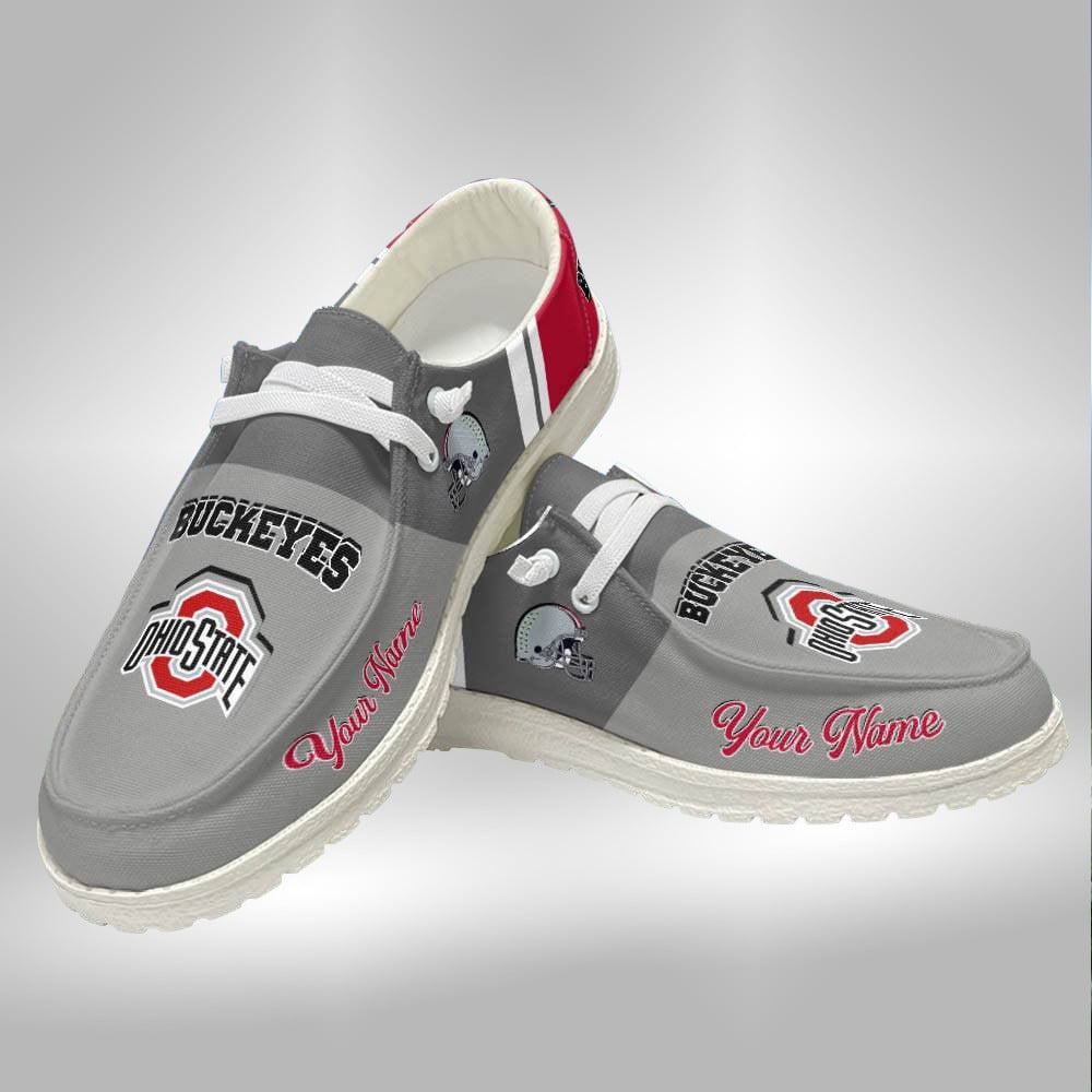 Miami Hurricanes Custom Name Hey Dude Shoes Sneakers V3