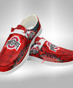 Ohio State Buckeyes Personalized Hey Dude Shoes V1