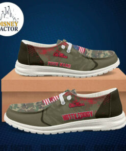 Ole Miss Rebels Camo Hey Dude Shoes – Customized Camo Hey Dudes