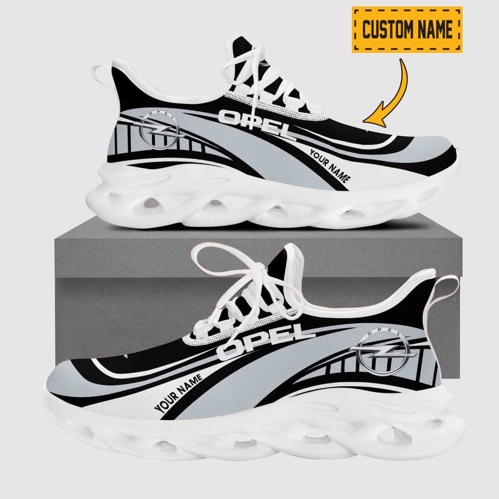 Buick Wave Line Logo Design Clunky Sneakers | Custom Name