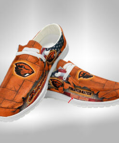 Oregon State Beavers Custom Name Hey Dude Shoes – Personalized Sneakers