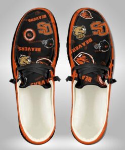 Oregon State Beavers Team Logo Helmet Custom Name Hey Dude Shoes