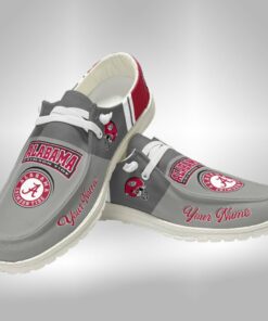 Personalized Alabama Crimson Tide Hey Dude Shoes