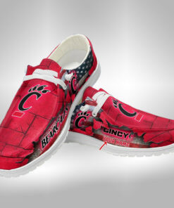 Personalized Cincinnati Bearcats Hey Dude Shoes