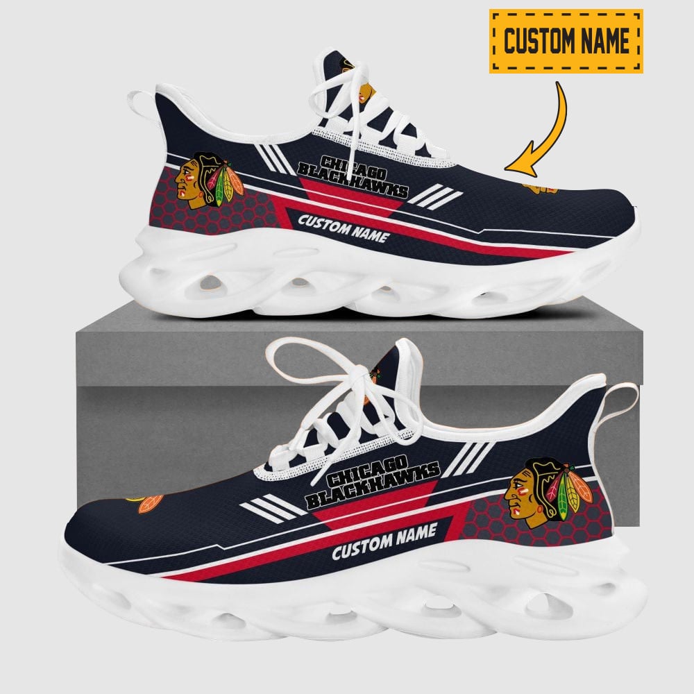 Customized Porsche Team Logo And Hexagon Pattern Printed Max Soul Shoes | Personalized Name