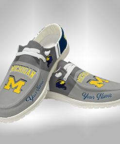 Personalized Name Michigan Wolverines Hey Dude Shoes