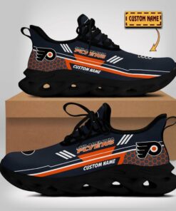 Personalized Name Philadelphia Flyers Nhl Team Logo Max Soul Shoes