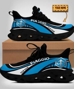 Piaggio Wave Line Logo Design Max Soul Shoes  V2 | Custom Name