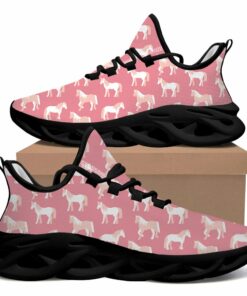 Pink Pastel Colored Max Soul Shoes With Beautiful Prancing Horses