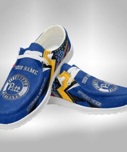 Pitt Panthers Custom Name Hey Dude Shoes – Personalized College Sneakers V2