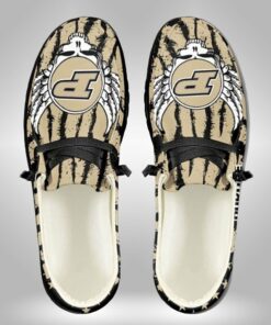 Purdue Boilermakers Skull Wings Star Pattern Custom Name Hey Dude Shoes