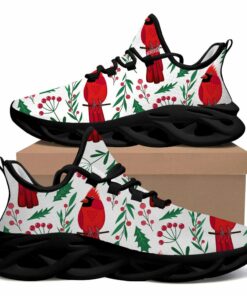 Red Cardinal Bird Winter Plants Max Soul Shoes