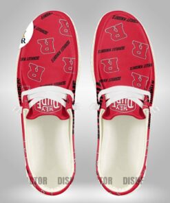 Rutgers Scarlet Knights Custom Name Hey Dude Shoes Sneakers