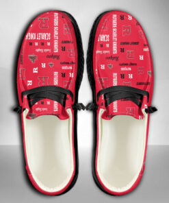 Rutgers Scarlet Knights Custom Name Hey Dude Shoes Sneakers V5