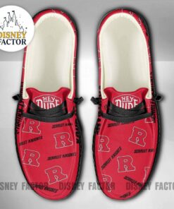 Rutgers Scarlet Knights Custom Name Hey Dude Shoes Sneakers