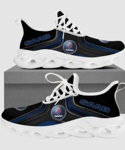 Saab Automobile Fashion Logo Design Printed Max Soul Shoes