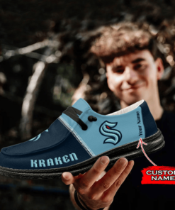 Seattle Kraken Custom Name Hey Dude Shoes V2