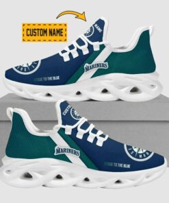 Seattle Mariners Max Soul Shoes | Personalized Name Sport Sneakers