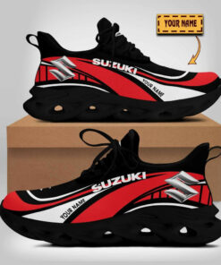 Suzuki Wave Line Logo Design Clunky Sneakers | Custom Name