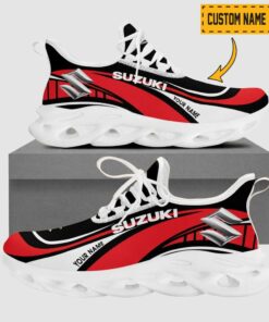 Suzuki Wave Line Logo Design Clunky Sneakers | Custom Name