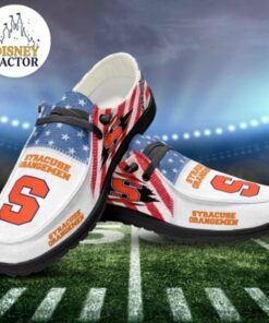 Syracuse Orange Custom Name Hey Dude Shoes Sneakers V4