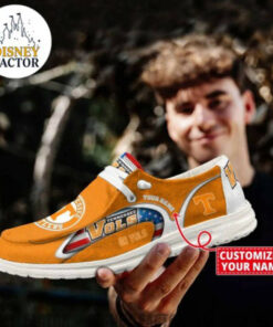 Tennessee Volunteers Hey Dude Shoes With Custom Name V3