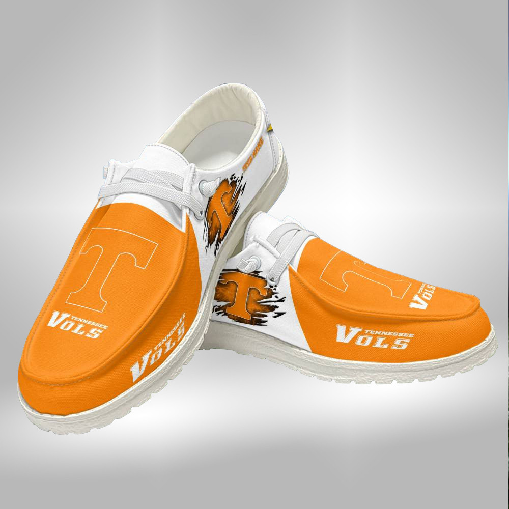 Tennessee Volunteers Hey Dude Shoes With Custom Name V5