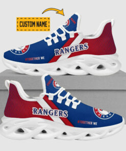 Texas Rangers Max Soul Shoes | Personalized Name Sport Sneakers