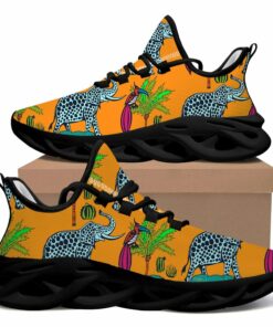 Tropical Bird And Elephant Print Max Soul Shoes | Dolka Body Tree Design