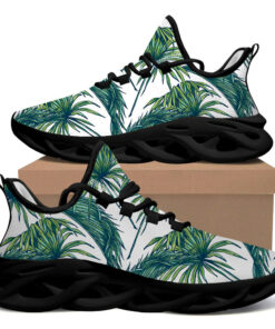 Tropical Jungle Floral Leaves Pattern Max Soul Shoes