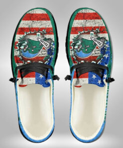 Tulane Green Wave American Flag Wall Shoes With Name