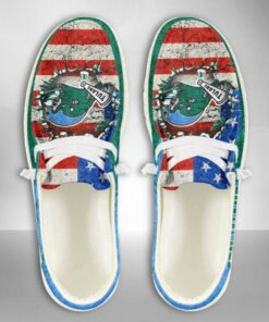 Tulane Green Wave American Flag Wall Shoes With Name