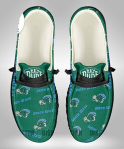 Tulane Green Wave Hey Dude Shoes With Custom Name V2