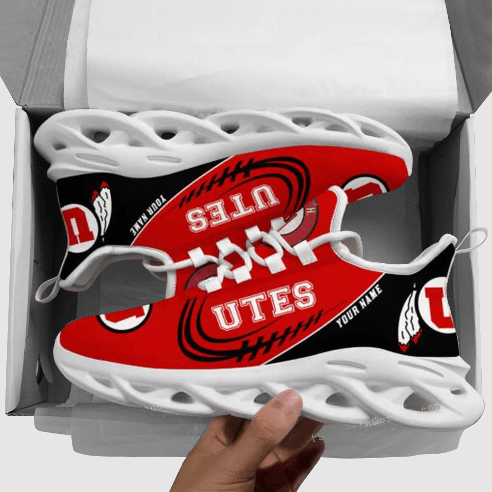 Customized Louisville Cardinals Gold Red Max Soul Shoes With Personalized Name