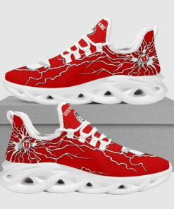 Utah Utes Lightning Red Max Soul Shoes | Personalized Name Option