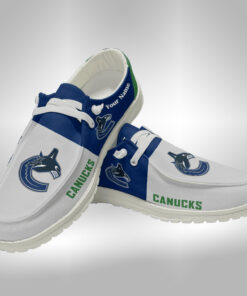 Vancouver Canucks Custom Name Hey Dude Shoes