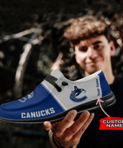 Vancouver Canucks Custom Name Hey Dude Shoes V2