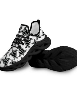 Vintage Black And White Little Turtles Background Max Soul Shoes