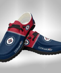 Winnipeg Jets Custom Name Hey Dude Shoes V2