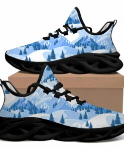 Winter Hill Mountain Landscape Pattern Max Soul Shoes