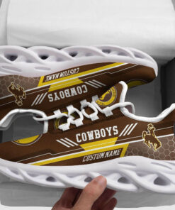 Wyoming Cowboys Max Soul Shoes | Personalized Name Sport Sneakers