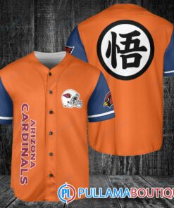 Arizona Cardinals Dragon Ball Z Goku Baseball Jersey