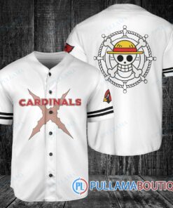 Arizona Cardinals Luffy After Timeskip One Piece Straw Hats Baseball Jersey