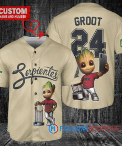 Arizona Diamondbacks Baby Groot Marvel Guardians Of The Galaxy Baseball Jersey Sand